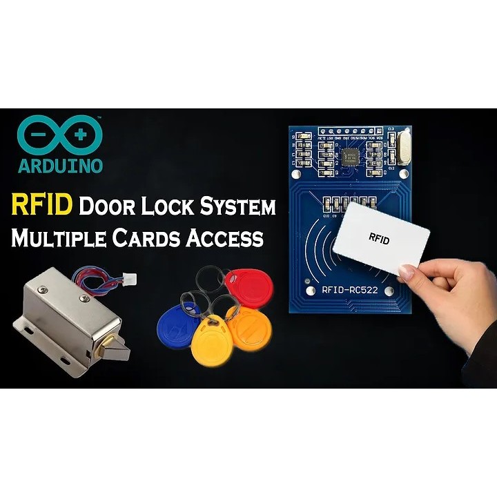 Jual [Project] Arduino RFID Master Card Door lock System Multiple Cards ...