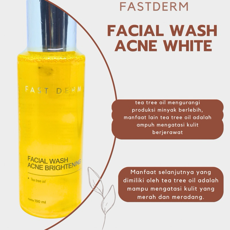 Jual FASTDERM FACIAL WASH ACNE WHITENING / SABUN ACNE | Shopee Indonesia