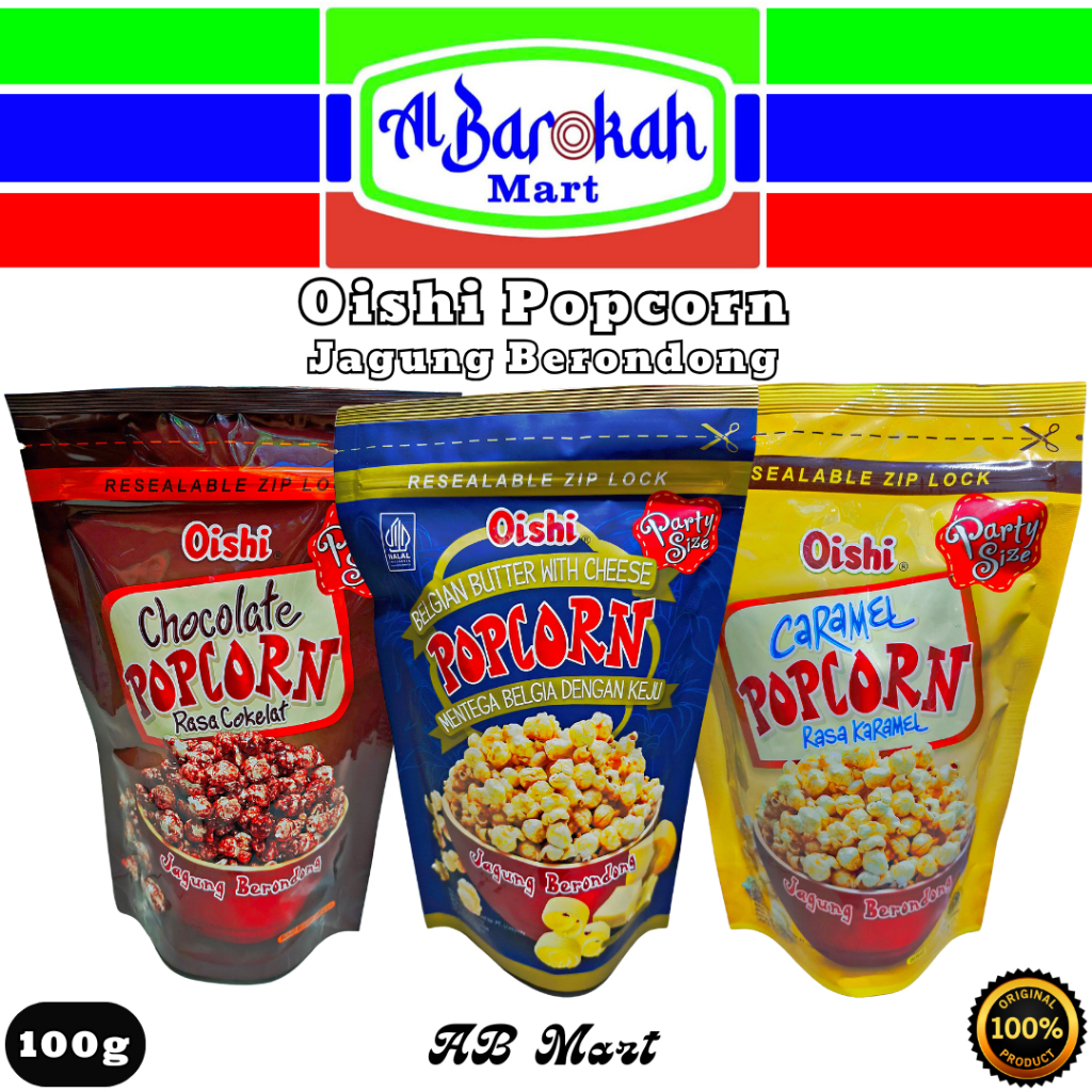 Jual Oishi Popcorn Karamel | Keju | Cokelat Camilan Snack Jagung Pop ...