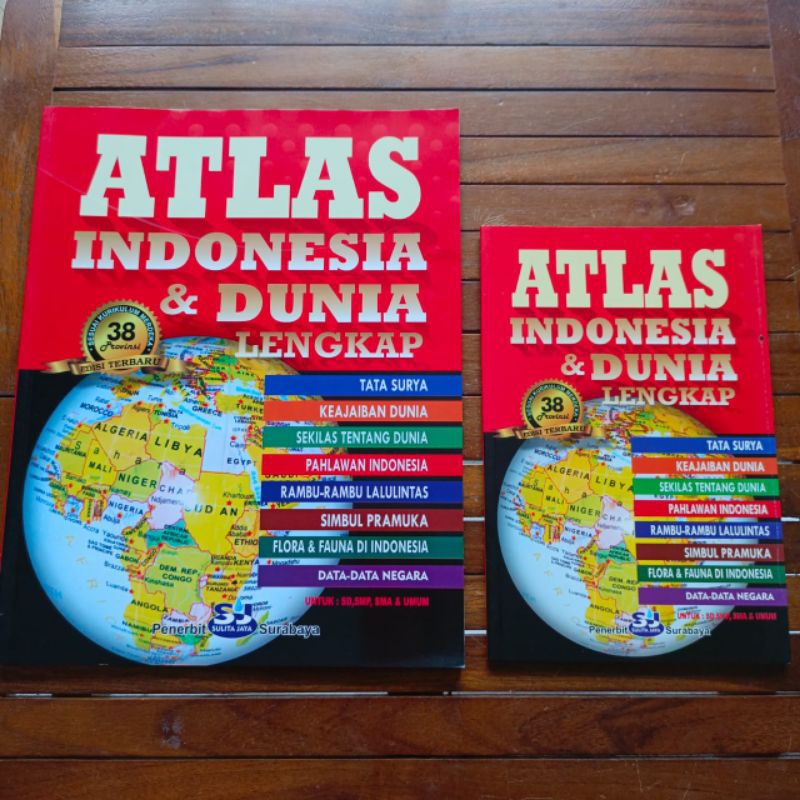 Jual Atlas Indonesia & Dunia lengkap 38 Provinsi edisi terbaru | Shopee ...