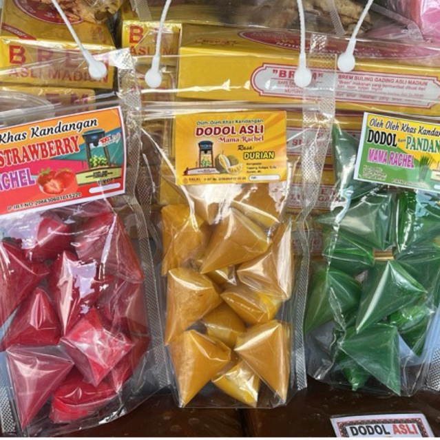 Jual Dodol Tiga Rasa kemasan segitiga merek mama rachel | Shopee Indonesia