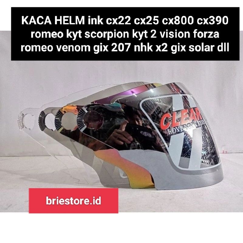 Jual kaca helm ink cx22 cx25 cx390 KYT Rome dll | Shopee Indonesia