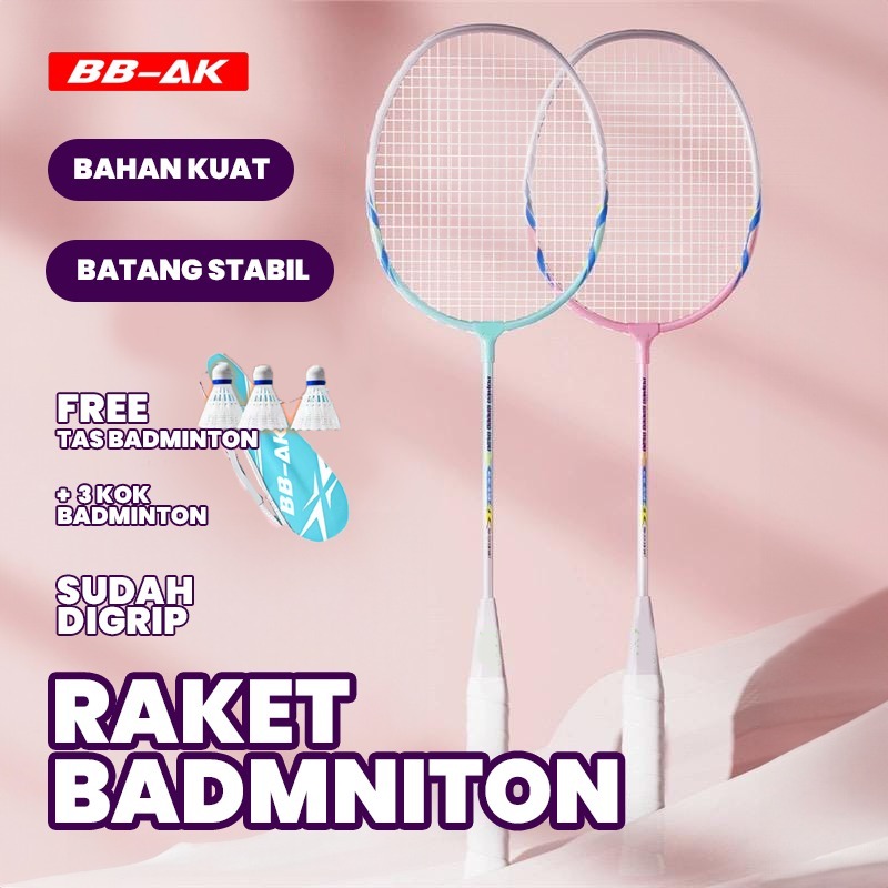 Jual Raket Badminton / Raket Bulutangkis / Badminton Racket Set Isi 2 ...
