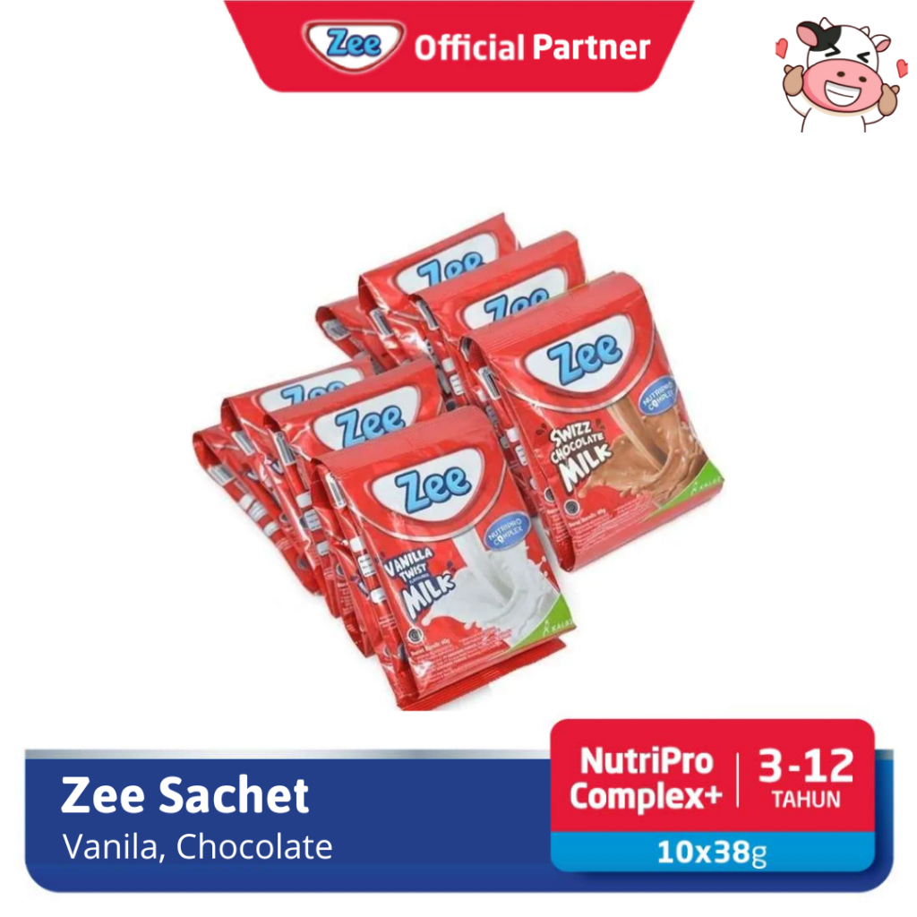 Jual Zee Sachet Renceng 10x38g Swizz Chocolate Milk Coklat Vanila 10 x ...