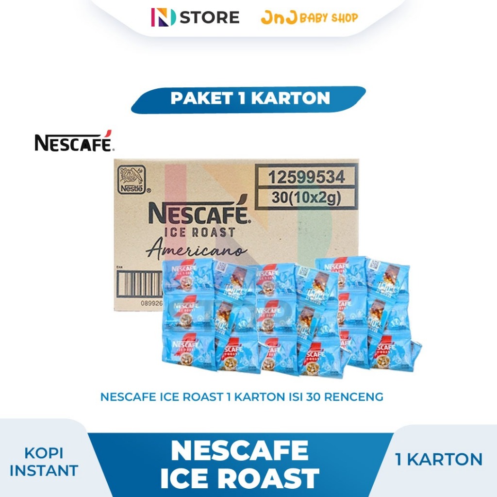 Jual Nescafe Ice Roast Americano 2gr Paket 1 Karton isi 30 Renceng ...