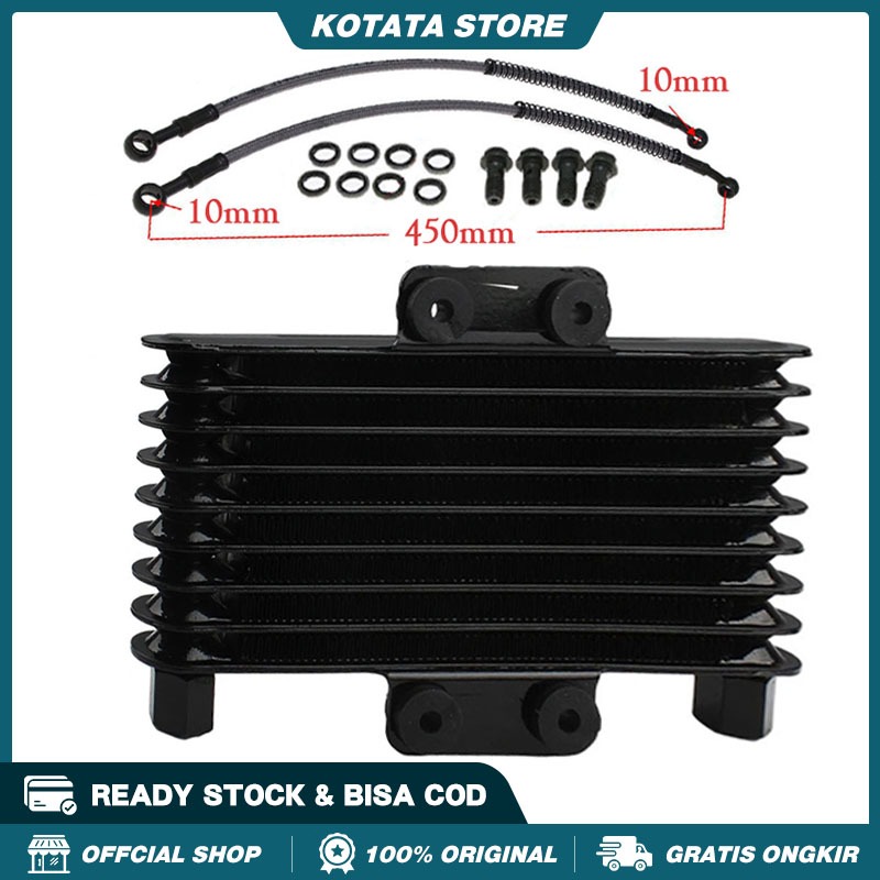 Jual [Ready stock]Motorcycle Oil Cooler Oil Engine Radiator Aluminum ...