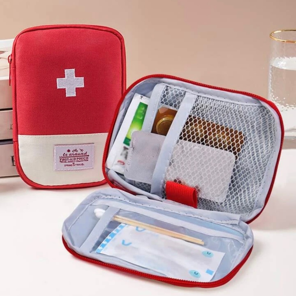 Jual Tas Obat Travel Pouch Besar Kantong Obat P3K Tempat First Aid Kit ...
