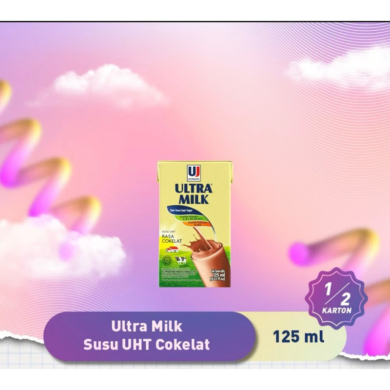 Jual Susu UHT Ultramilk Mini 125 ml isi 40 pcs per karton Ultra Jaya ...