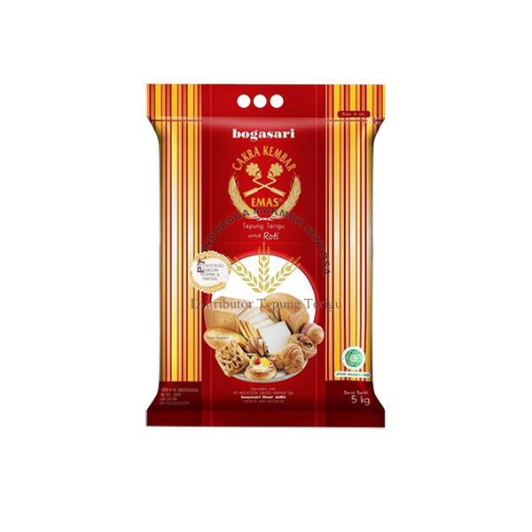 Jual Tepung Terigu Cakra Kembar Emas Roti 5kg / Cakra Kembar Mas Roti ...