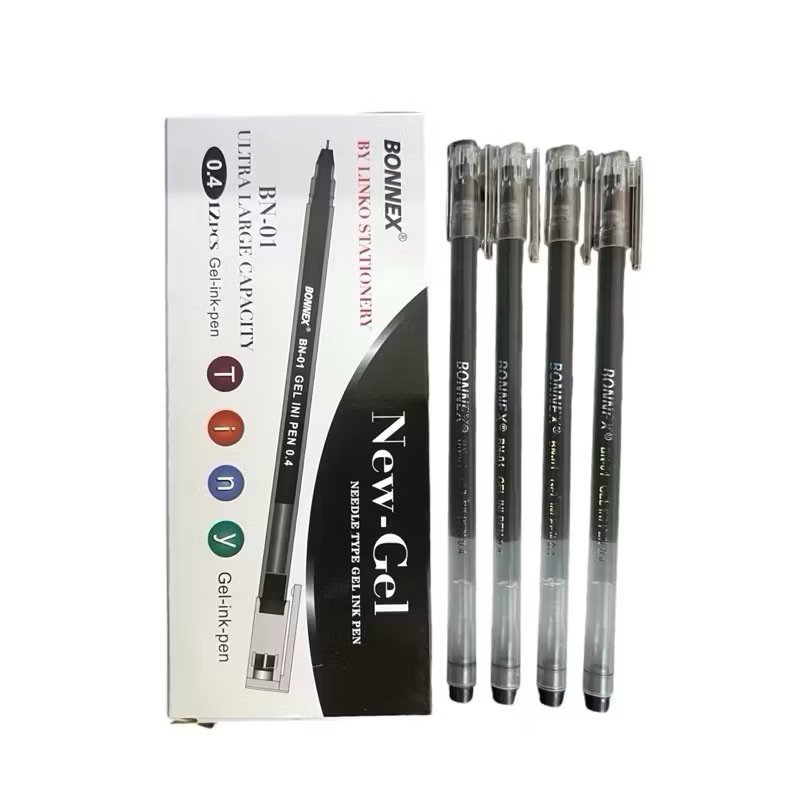 Jual [1 PACK] PROMO PULPEN GEL BONNEX NEW JELL LINKO ISI 12pcs-PULPEN