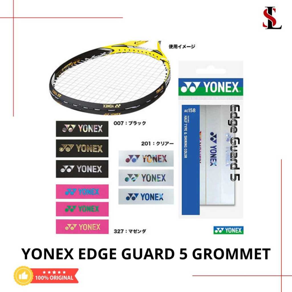 Jual Yonex edge guard 5 pelindung raket Grommet tennis original Japan ...