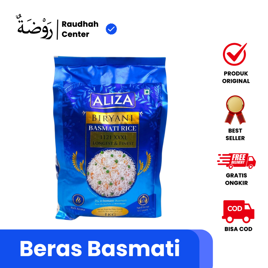 Jual Aliza Biryani Basmati Rice Premium 1kg Finest & Longest | Shopee ...