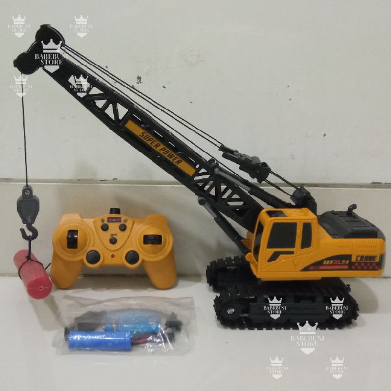 Jual Mainan RC Remote Control Alat Berat Crane 2,4GhZ | Shopee Indonesia