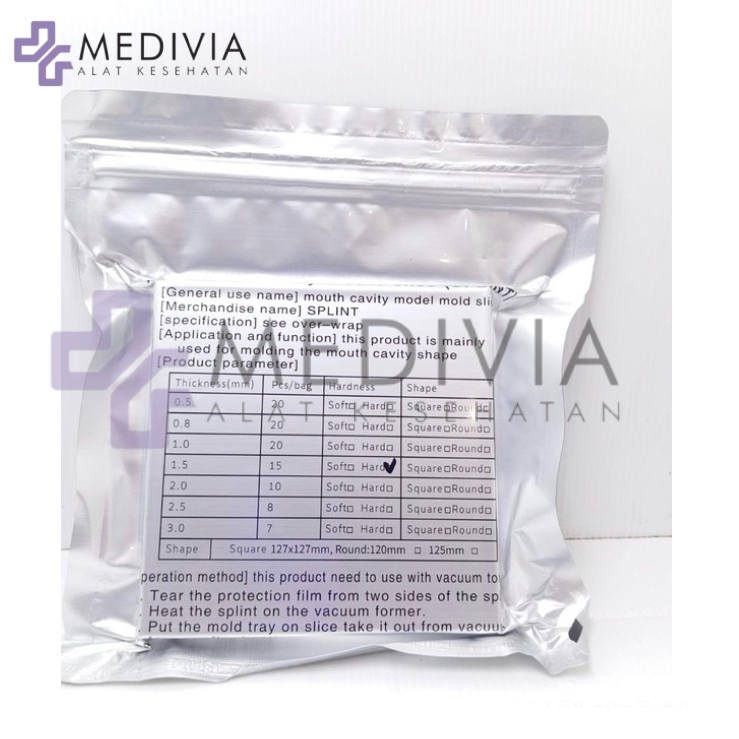 Jual PLASTIK RETAINER DENTAL ORTHO HARD ESSIX RETAINER BEHEL BRACES ...