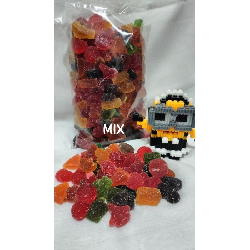 Jual permen gummy jelly mix 500gr & 1KG | Shopee Indonesia