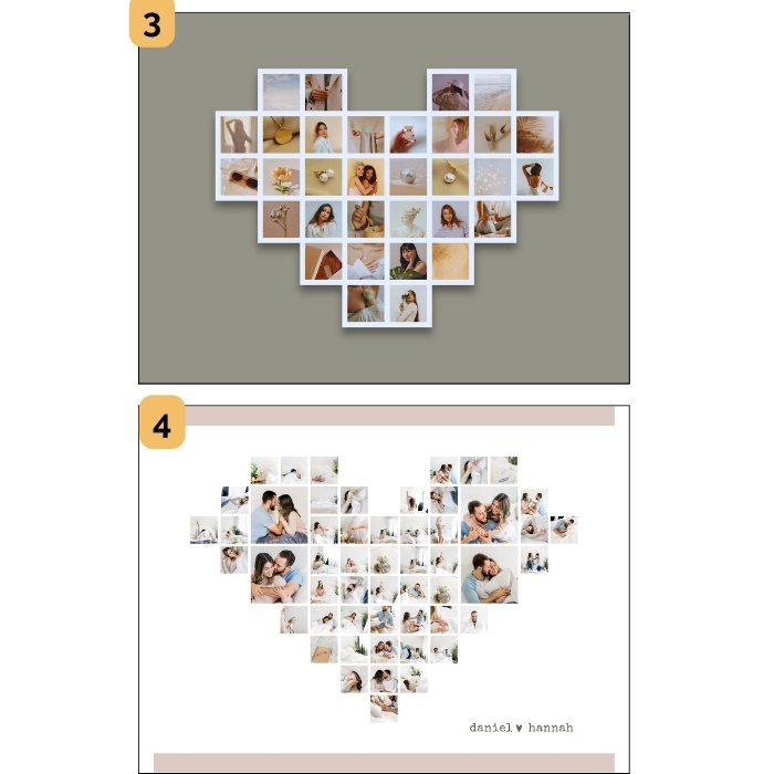 Jual Paket Cetak Bingkai Foto Kolase Print Photo Frame Collage Love ...