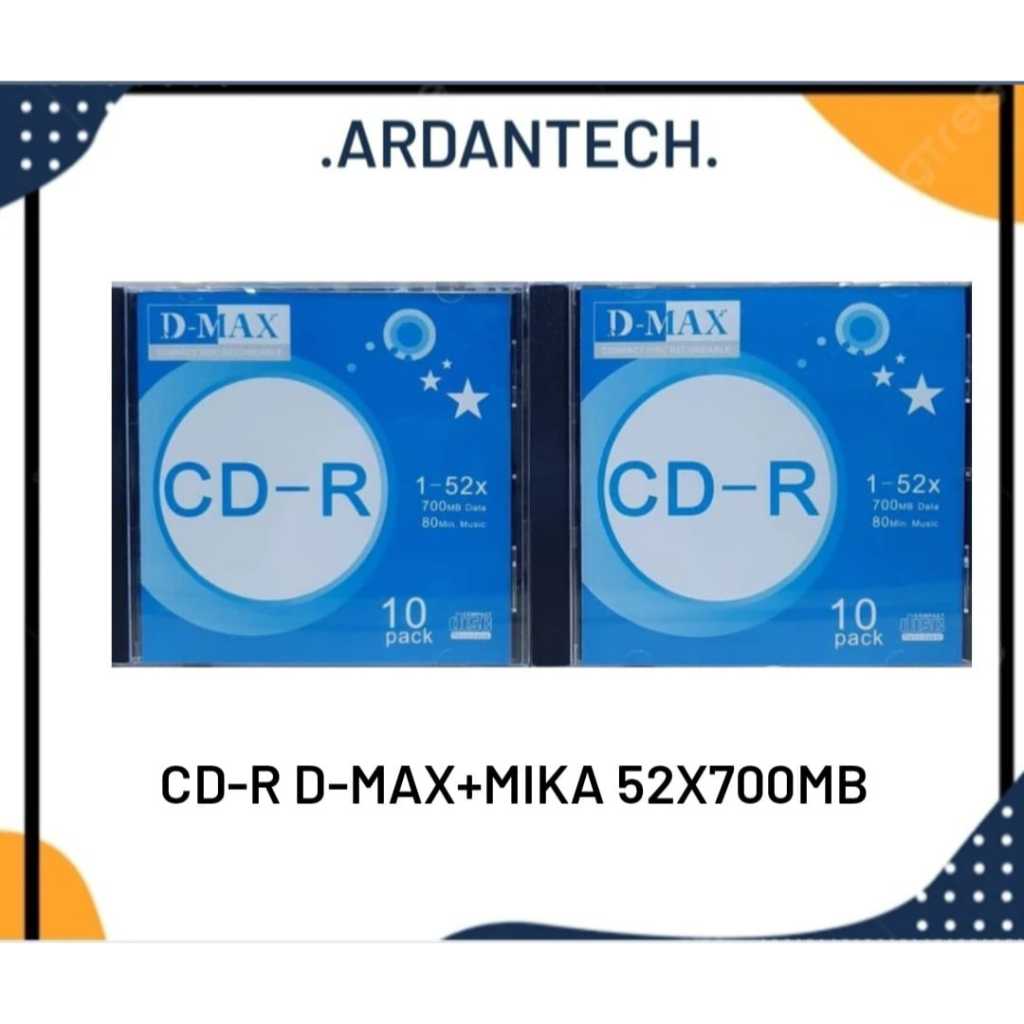 Jual D-max CD-R Original 700Mb Include Case Mika/keping (Isi 10 pcs ...