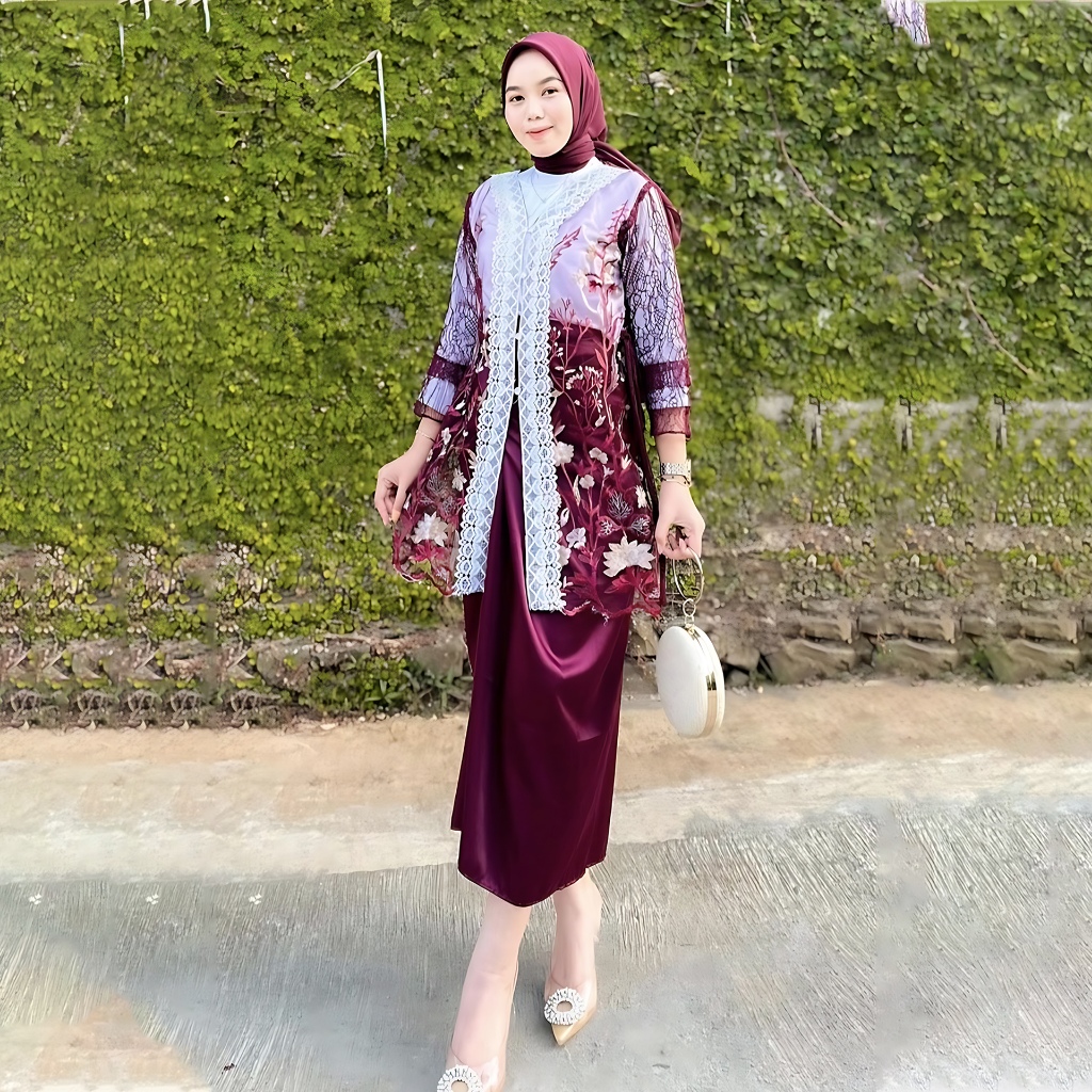 Jual [NEW ARRIVAL] APTA BATIK - OneSet Brokat Tulle Gardenia MAIZA ...