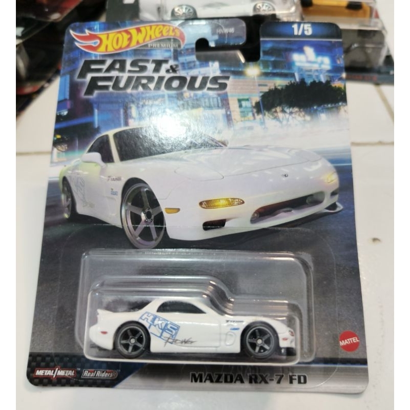 Jual Hot Wheels Fast and Furious Premium Mazda RX7 HKS | Shopee Indonesia