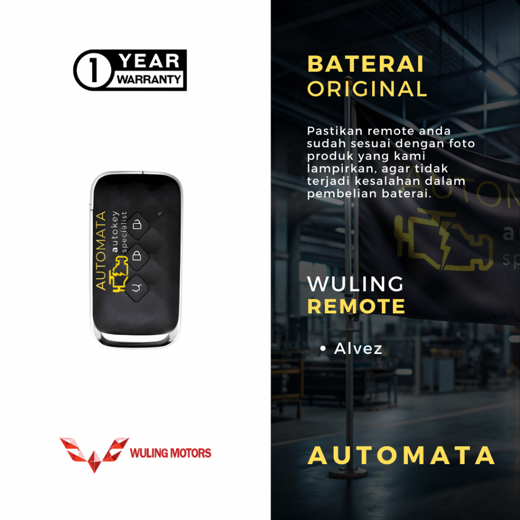 Jual Baterai Remote Mobil Wuling Alvez Original Panasonic | Shopee ...