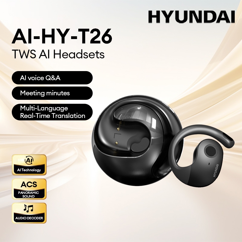 Jual Hyundai HY-T26 AI OWS Super Bluetooth Headsets V5.3 AI Technology ...