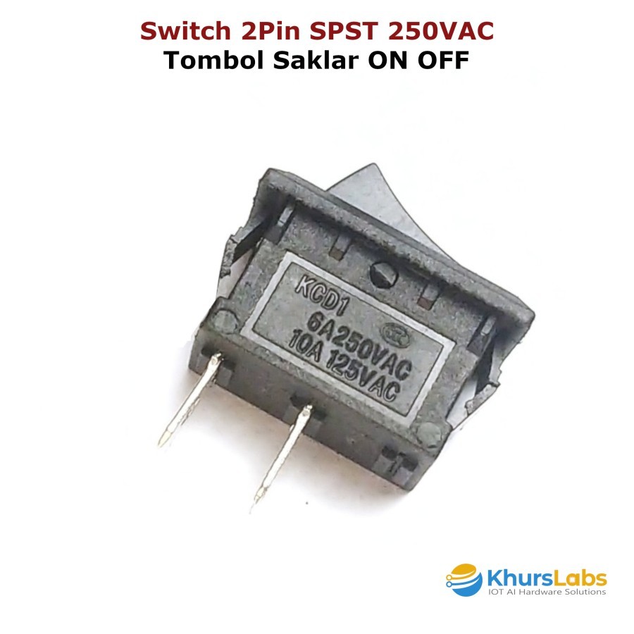 Jual Saklar Power Switch Tombol ON OFF 2 PIN KCD1 6A 250VAC | Shopee ...