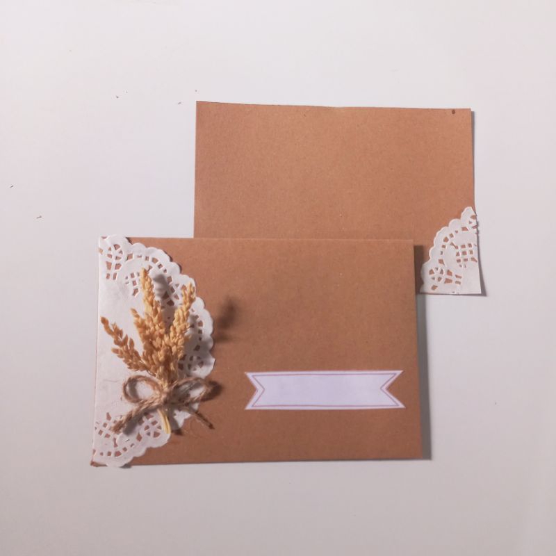 Jual Amplop Classic A6 dengan Kartu Ucapan Bisa Custom Tulisan (Include ...