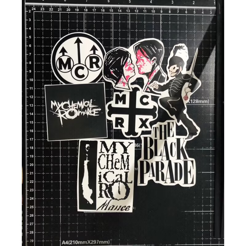 Jual sticker mcr my chemical romance band stiker bahan graftac untuk ...