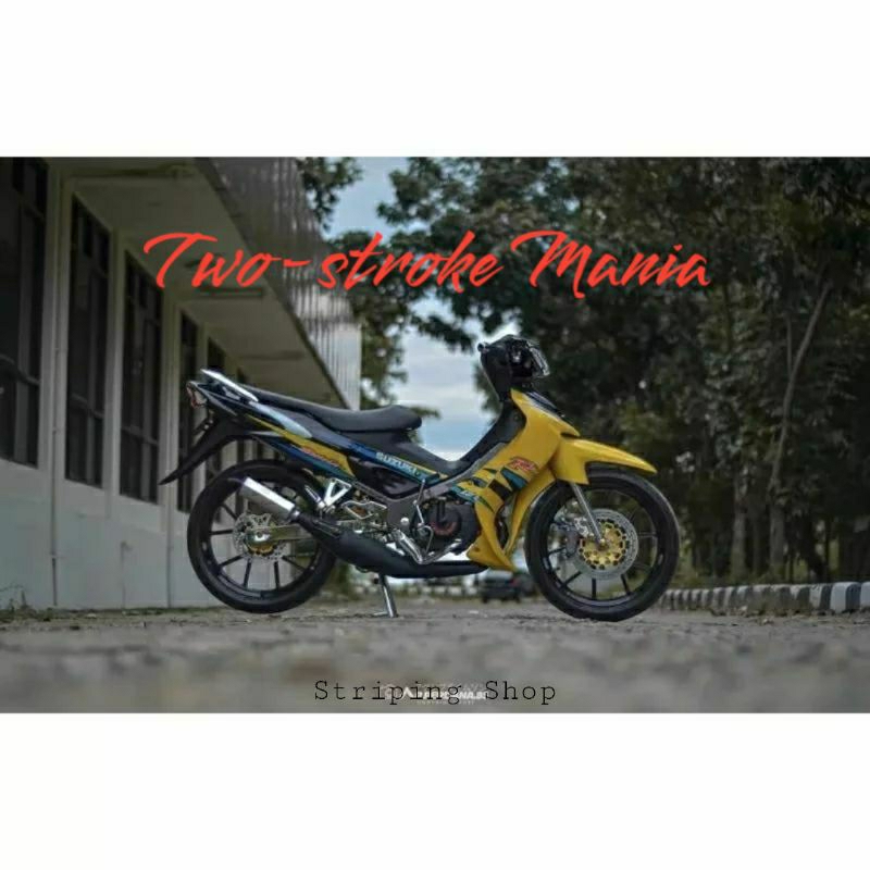 Jual Striping Satria Hiu Lis Sticker Suzuki Satria Hiu 2 tak 120 2004 ...