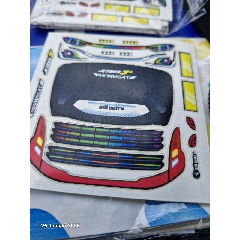 Jual Head Lamp RGB miniatur bus JB3 JB5 (Stiker Cutting) | Shopee Indonesia