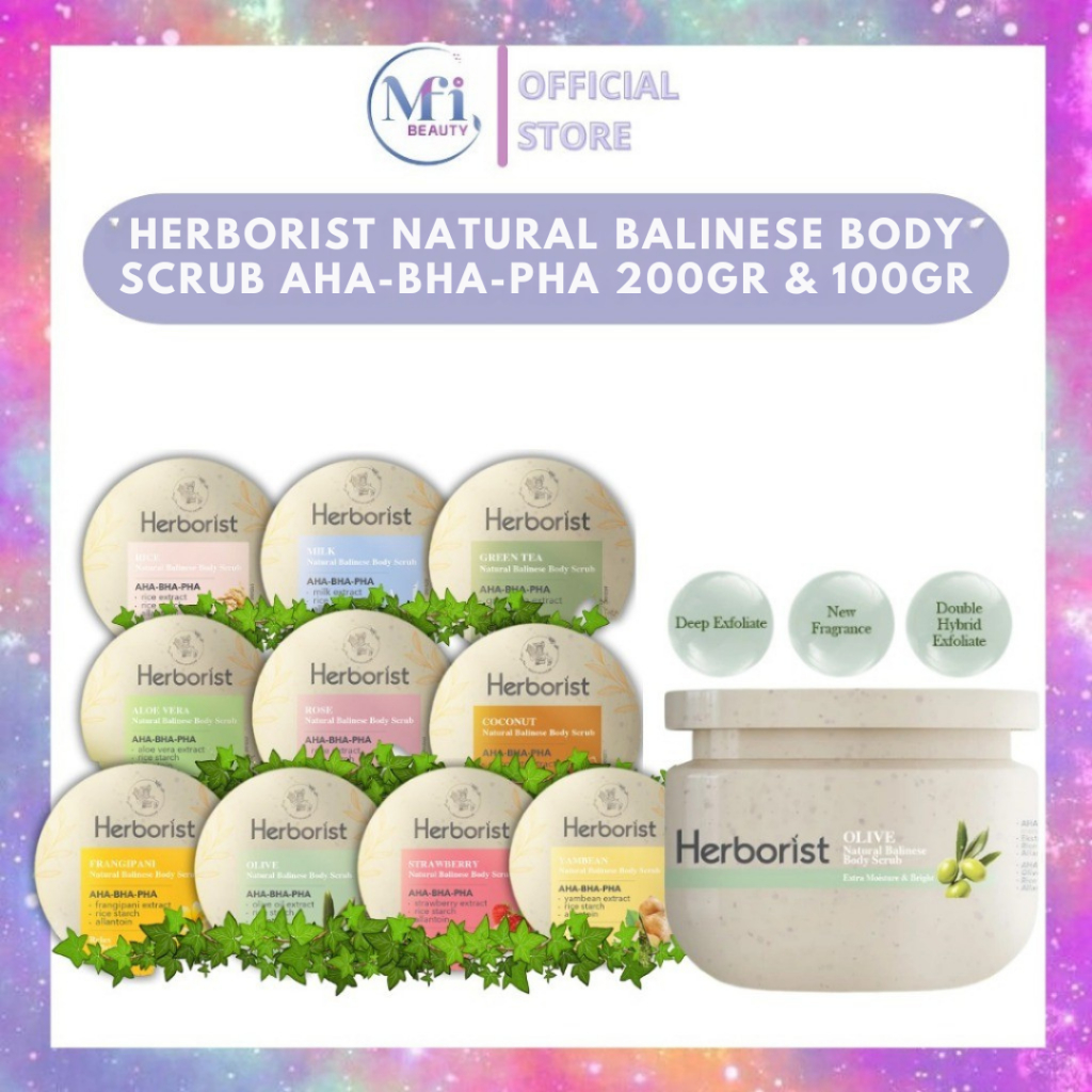 Jual MFI - Herborist Natural Balinese Body Scrub AHA BHA PHA | Netto ...