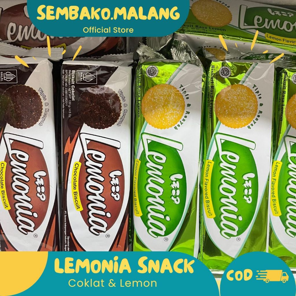 Jual NISSIN LEMONIA BISKUIT 130 GR RASA LEMON / COKLAT | Shopee Indonesia