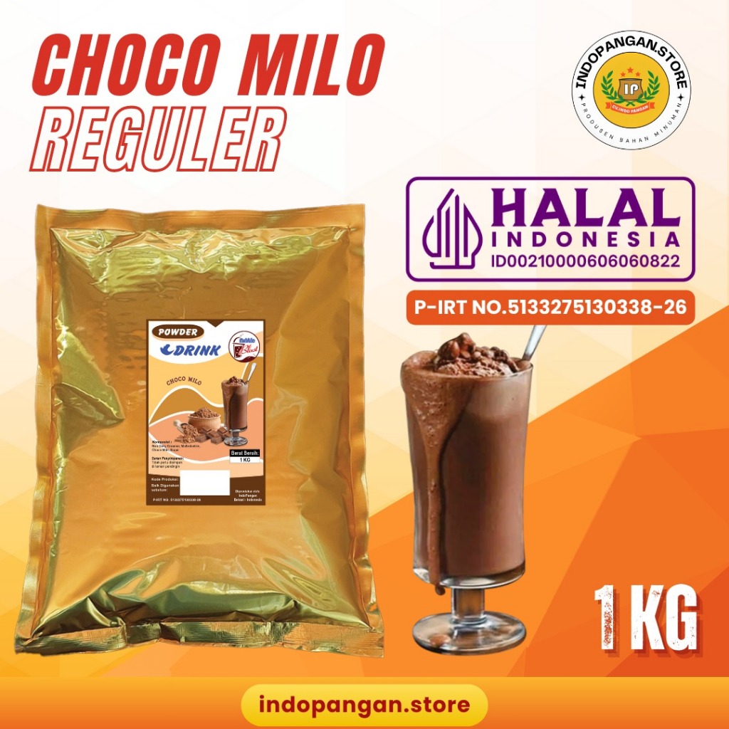 Jual Powder Rasa CHOCO MILO 1 KG (Mix Gula) Reguler Kemasan Foil ...