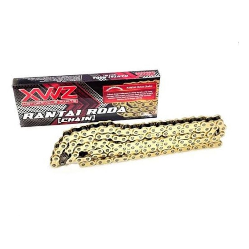 Jual RANTAI RODA MOTOR XWZ VARIASI WARNA GOLD TYPE 428H(TEBAL) | Shopee ...