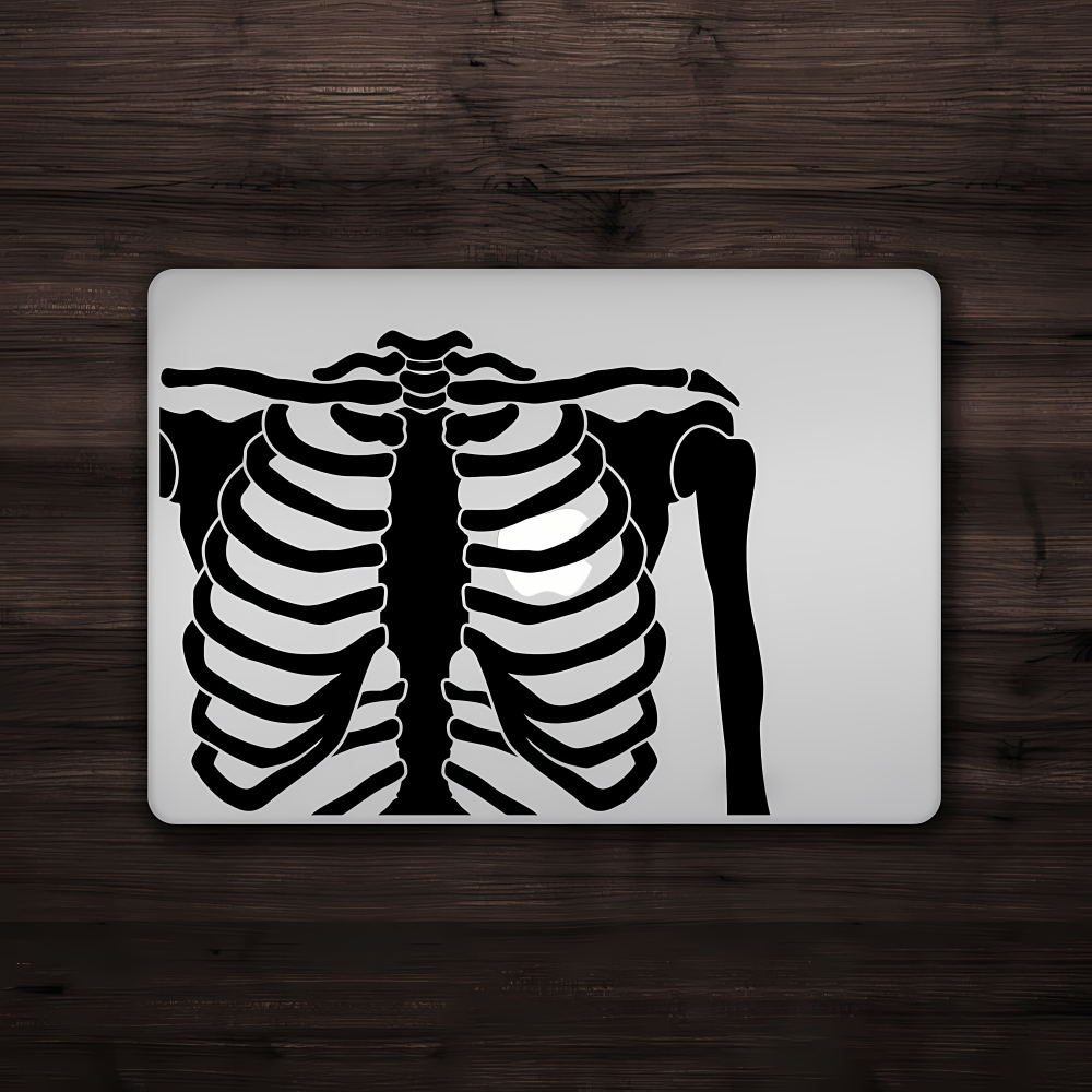 Jual Stiker Skeleton Rib Cage - Laptop Decal Macbook Sticker | Shopee ...