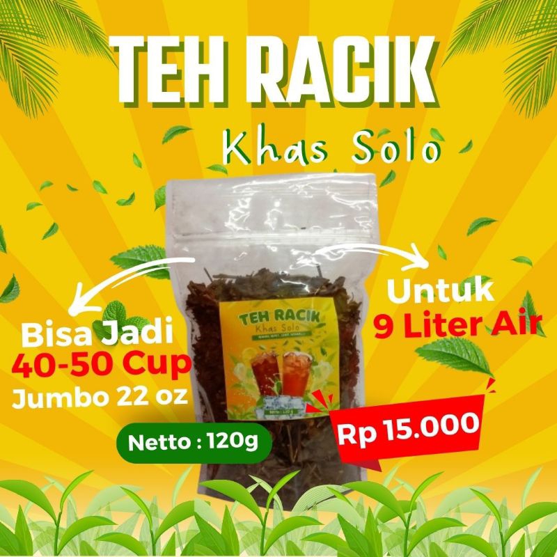Jual Teh Racik Asli Solo 120g Wangi Sepet Legit | Shopee Indonesia