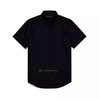 Artodomoro Kemeja Polos Katun Kerja Kantor Formal Lengan Pendek Pria 14 Warna