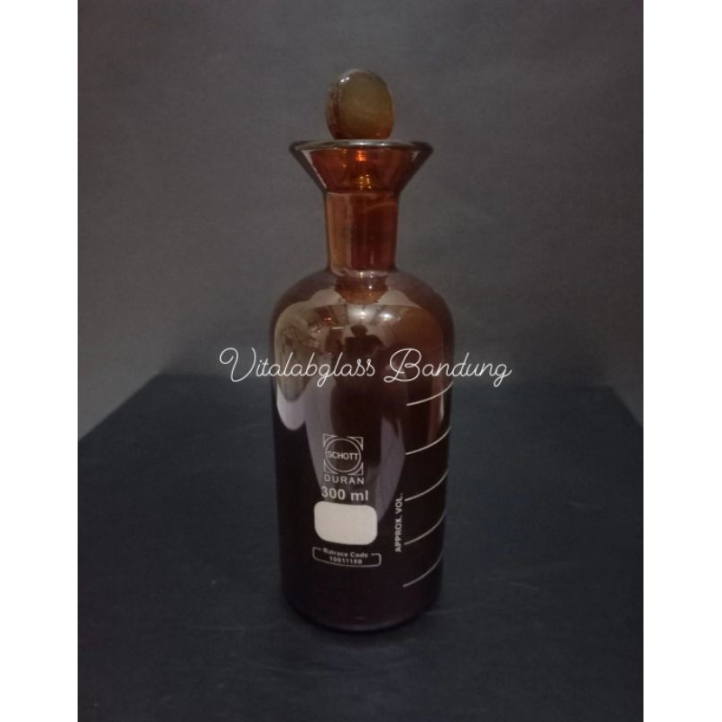 Jual botol BOD/winkler 300 ml skala amber DURAN | Shopee Indonesia