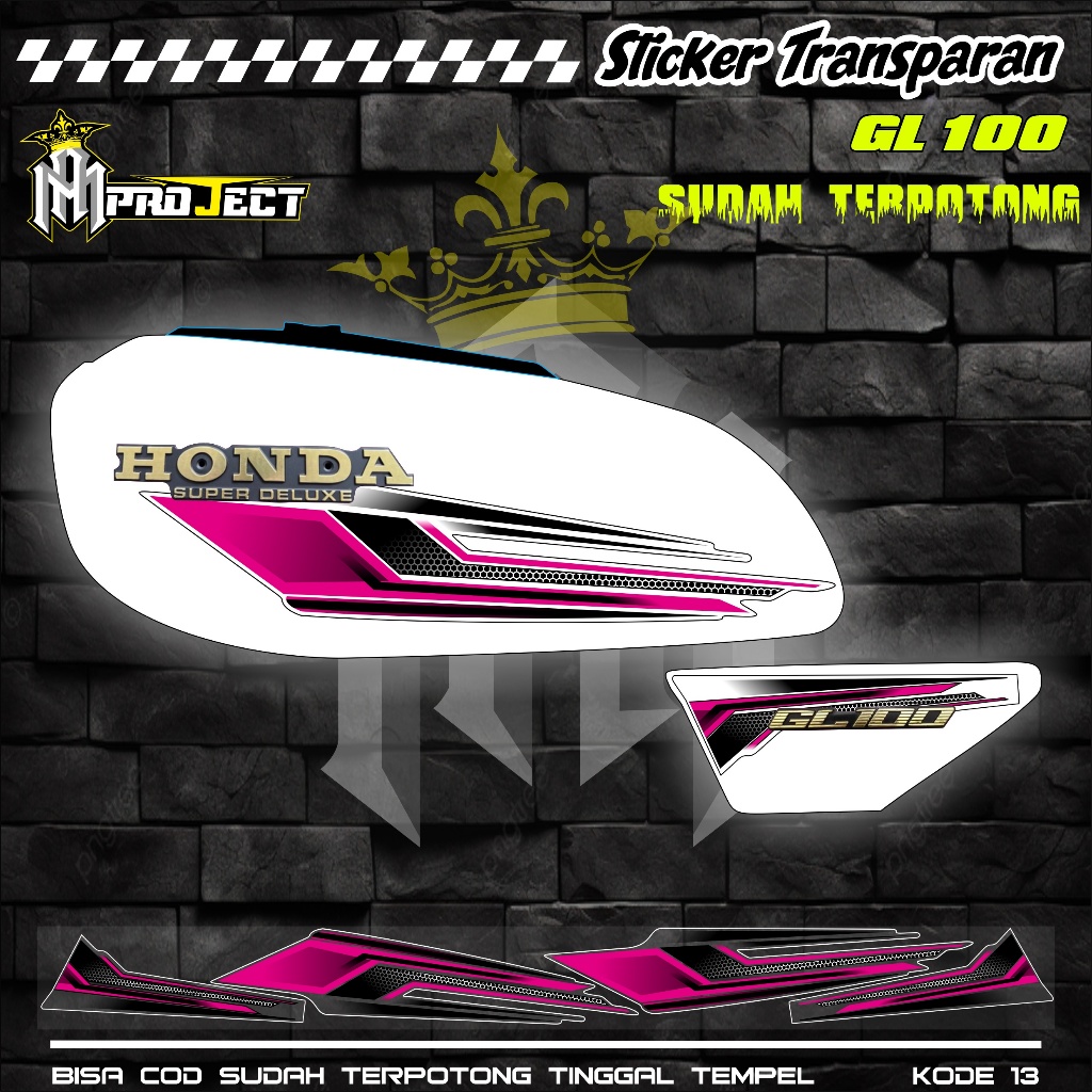 Jual STICKER STRIPING UV TRANSPARAN GL 100 KODE 13 BAHAN MAXDECAL ...