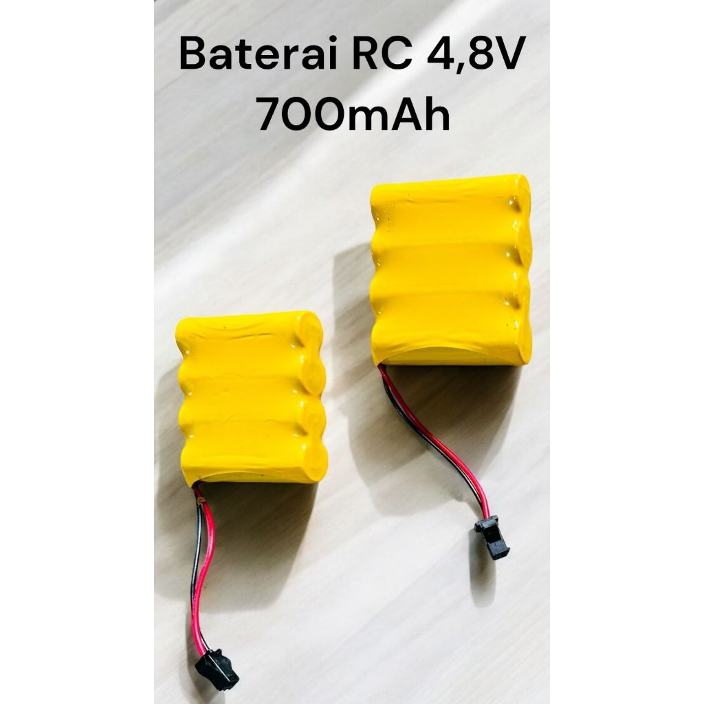 Jual BATERAI BATRE MOBIL REMOTE CONTROL NI-CD 4.8V BATRE RAKIT MOBIL RC ...