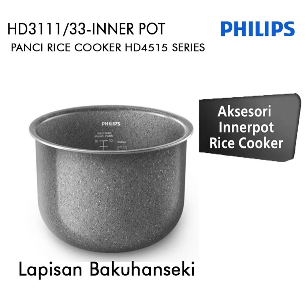 Jual Philips Inner Pot Bakuhanseki / Panci Philips HD3111/33 Untuk Rice ...