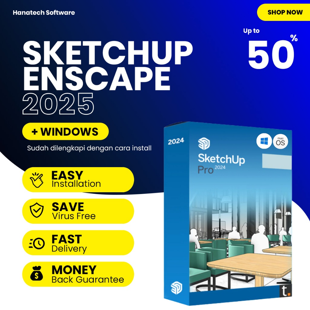 Jual SketchUp Pro 2024 Bundle Enscape | Shopee Indonesia