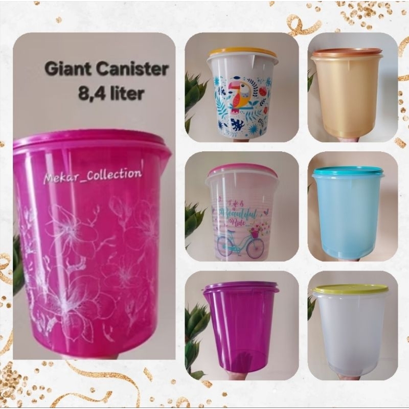 Jual NEW!! Giant Canister 8,4L Tupperware/ Giant Canister jadul / Giant ...