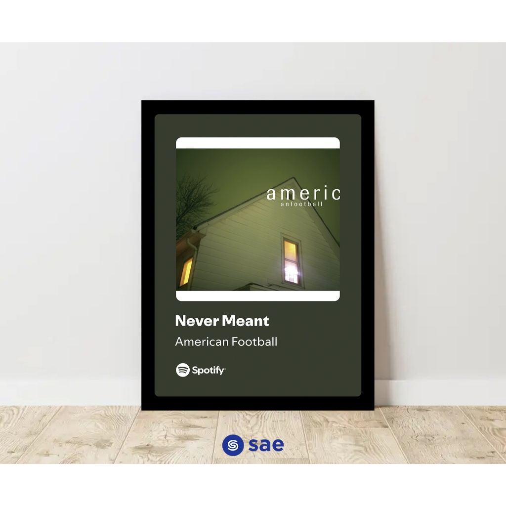 Jual Music Board Album Cover American Football - Never Meant Ukuran ...
