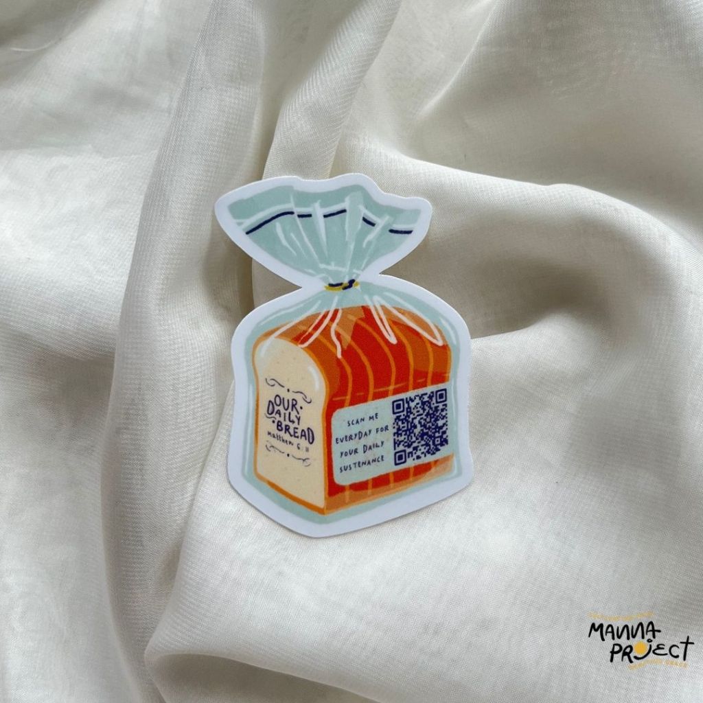 Jual Our Daily Bread QR Bible Verse Sticker | Manna Project | Sticker ...