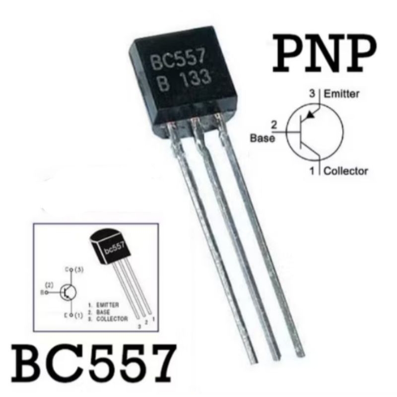 Jual Transistor BC557 BC 557 C557 Transistor (PNP) TO-92 | Shopee Indonesia