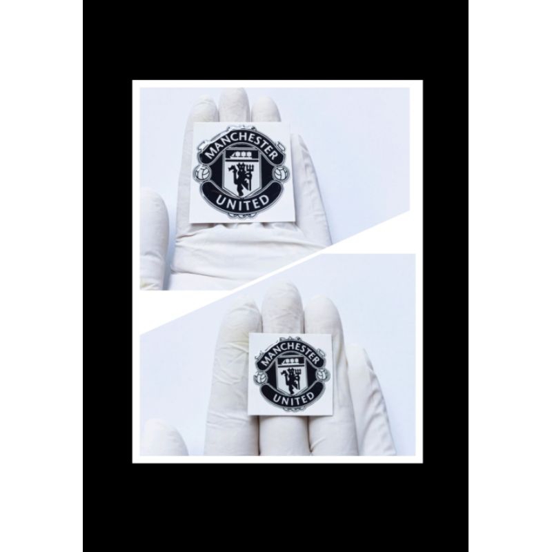 Jual MU MANCHESTER UNITED HITAM STICKER TIMBUL VARIASI MOTOR HP LAPTOP ...