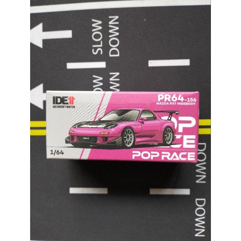 POP RACE Mazda RX7 Widebody Rosa – Modello Pressofuso 1/64, Edizione Speciale Expo IDE 2024 (Indonesia) - Foto 3