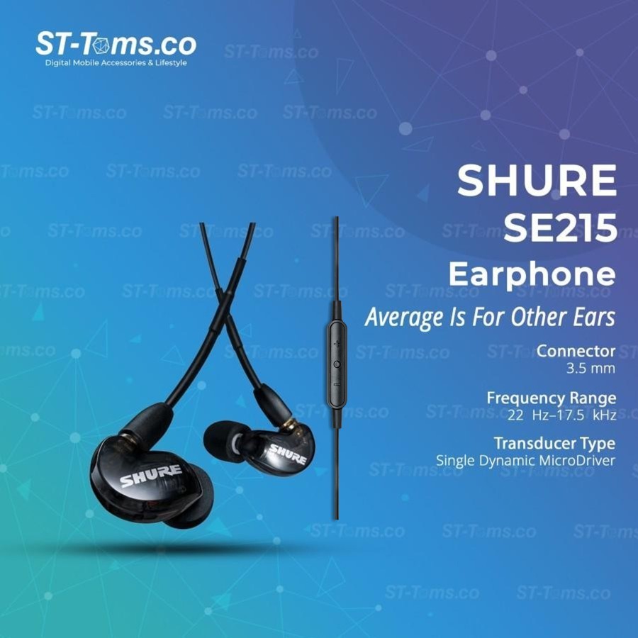 Shure SE215 AONIC 215 Wired Sound Isolating Earphone