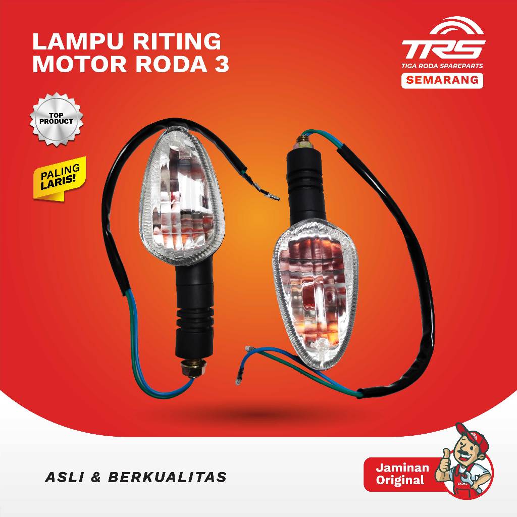 Jual TRS Lampu Sein Lampu Riting Set Motor Roda Tiga Viar Karya 150cc ...